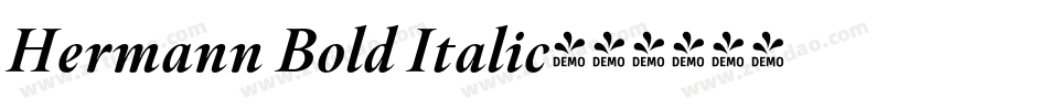 Hermann Bold Italic字体转换